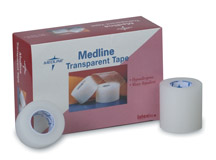 Medline Transparent Tape - 1" x 10 yds